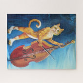 猫とバイオリン ジグソーパズル (横)