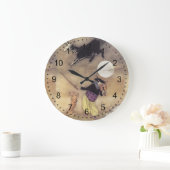 猫とバイオリン ラージ壁時計 (ホーム)