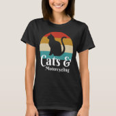 猫とバイク Tシャツ (正面)