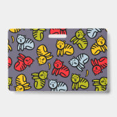 猫とバナナ バッジ (裏面)