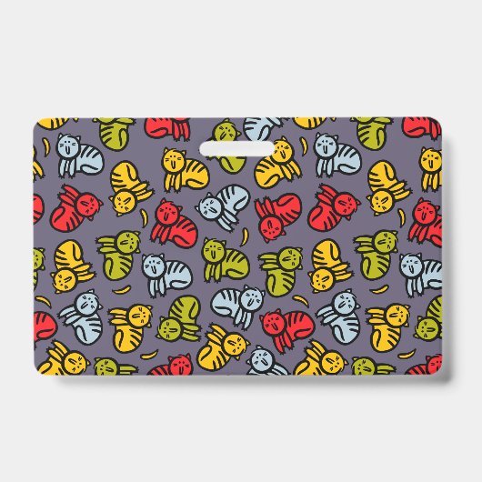 猫とバナナ バッジ (正面)