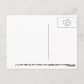 猫とバラ ポストカード (裏面)