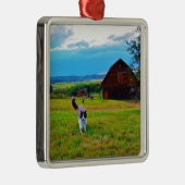 猫とバーンズ メタルオーナメント (右)