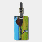 猫とバーンズ ラゲッジタグ (正面縦)