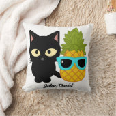 猫とパイナップルは友最高の達である クッション (ブランケット)