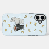 猫とパスタの誕生日カード Case-Mate iPhoneケース (裏面 (横))