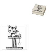 猫とパーチのアートスタンプ ラバースタンプ (押印)
