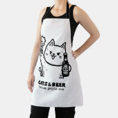 猫とビール1 エプロン (インサイチュ)