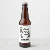 猫とビール1 ビールラベル (正面)