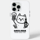 猫とビール1 Case-Mate iPhoneケース (裏面)