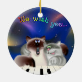 猫とピアノ セラミックオーナメント (裏面)