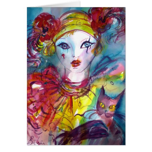 猫とピエロ/ヴェネツィアの仮面舞踏会 (正面)