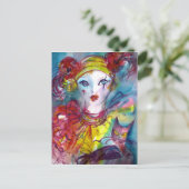 猫とピエロ/ヴェネツィアの仮面舞踏会 ポストカード (スタンド正面)