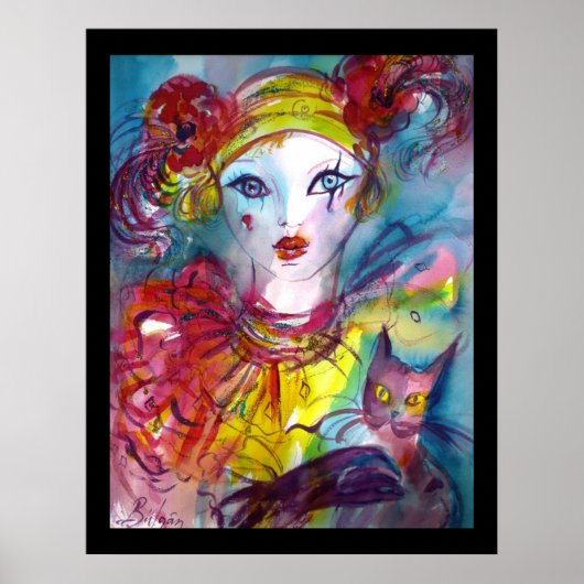 猫とピエロ/ヴェネツィア仮面 ポスター (正面)