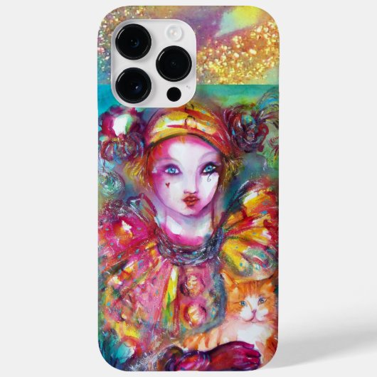 猫とピエロ/ヴェネツィア仮面 Case-Mate iPhoneケース (裏面)