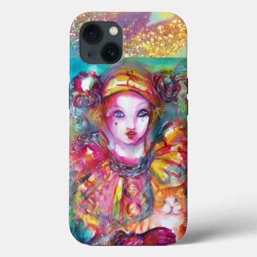 猫とピエロ/ヴェネツィア仮面 Case-Mate iPhoneケース (裏面)