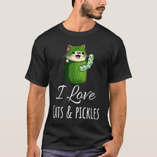 猫とピクルス 1 Tシャツ (正面)