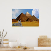 猫とピラミッド。 ポスター (キッチン)