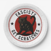 猫とファシスト ペーパープレート (正面)