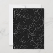 猫とフクロウのハロウィンエンゲージメントパーティー招待状 招待状 (裏面)