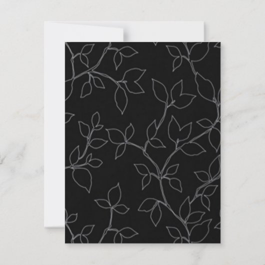 猫とフクロウのハロウィンエンゲージメントパーティー招待状 招待状 (裏面)