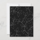 猫とフクロウのハロウィン独身最後のパーティー招待状 招待状 (裏面)