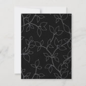 猫とフクロウのハロウィーンリハーサルディナー招待状 招待状 (裏面)