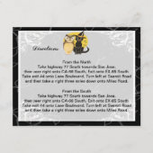 猫とフクロウの結婚方向札 エンクロージャーカード (正面)