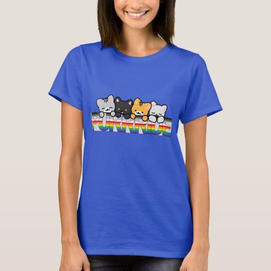 猫とプライド Tシャツ (正面)