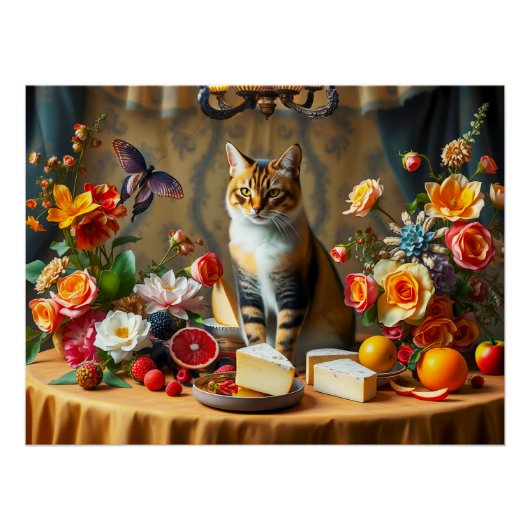 猫とプロデュースで永遠の静物 ポスター (正面)