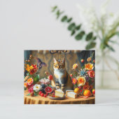 猫とプロデュースで永遠の静物 ポストカード (スタンド正面)