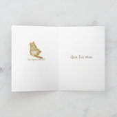 猫とペットの悔やみや弔慰オリジナルの歌 カード (内部)