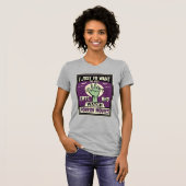 猫とホラー映画のハロウィンデザイン Tシャツ (正面フル)