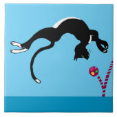 猫とボール タイル (正面)