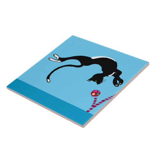 猫とボール タイル (側面)