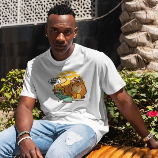 猫とマウスのおもしろい引用文 Tシャツ