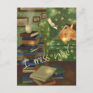 猫とマウスのカスタマイズ可能 ポストカード