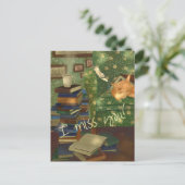 猫とマウスのカスタマイズ可能 ポストカード (スタンド正面)