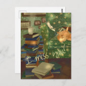 猫とマウスのカスタマイズ可能 ポストカード (正面/裏面)