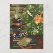 猫とマウスのカスタマイズ可能 ポストカード (正面)