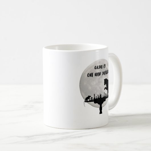 猫とマウスのコーヒーマグのゲーム コーヒーマグカップ (正面右)