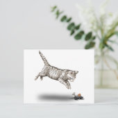 猫とマウスの漫画 ポストカード (スタンド正面)