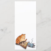 猫とマウス遊のチェスメおもしろいニュー メニュー (裏面)