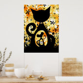 猫とマウス – ポスタープリント ポスター (キッチン)