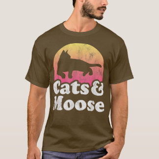 猫とムース男と女 Tシャツ