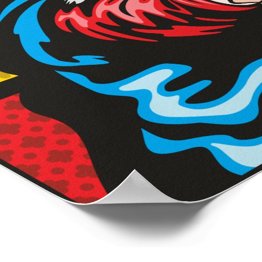 猫とモナ・リサ ポスター (角)