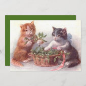 猫とヤドリギ (正面/裏面)