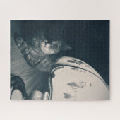 猫とランプのノワールスタイル写真 ジグソーパズル (横)