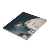 猫とランプのノワールスタイル写真 タイル (側面)