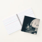 猫とランプのノワールスタイル写真 ノートブック (内部)